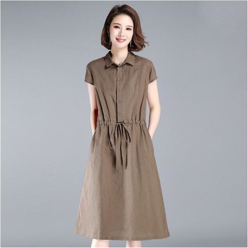 korean linen dress