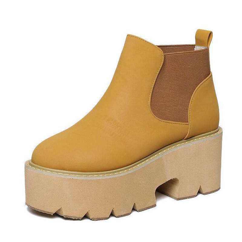Punk Boots Bottes Femmes Platform Boot Fall Shoes Ankle Boots Yellow High Heel Shoes Motorcycle Boots Short Work Shoes YMA927 Winter Shoes Low Boots From Longhao703, $30.16| DHgate.Com