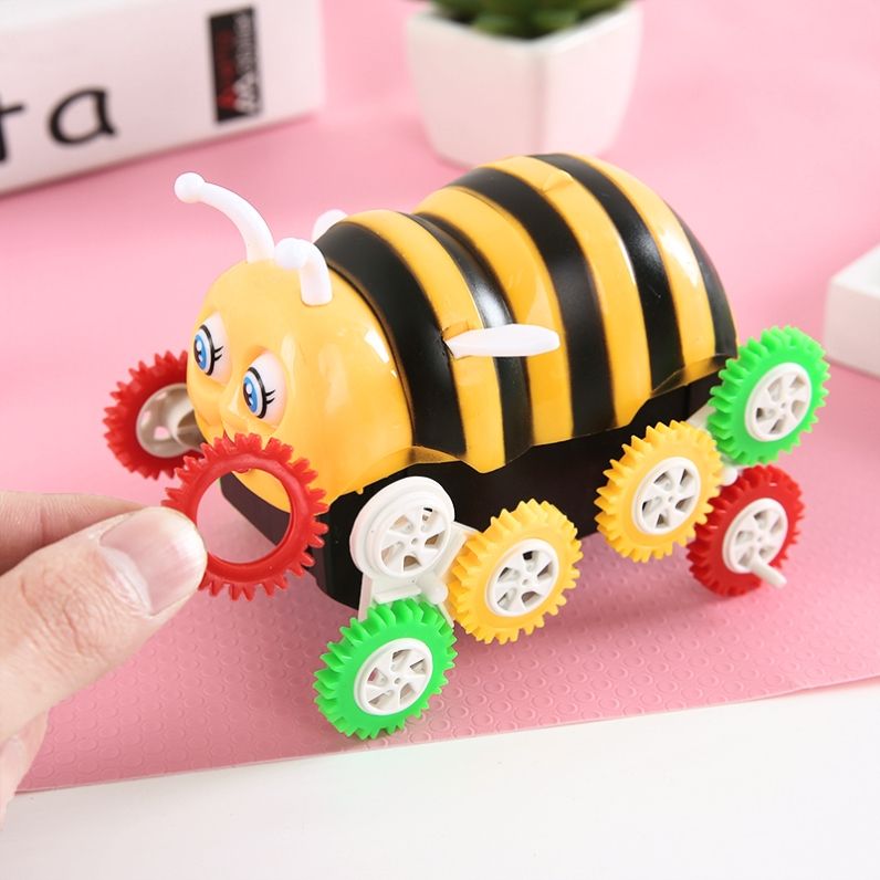 Child Baby Electric Bee Toy Car Color Wheel Automatic Flip Bee Dump ...
