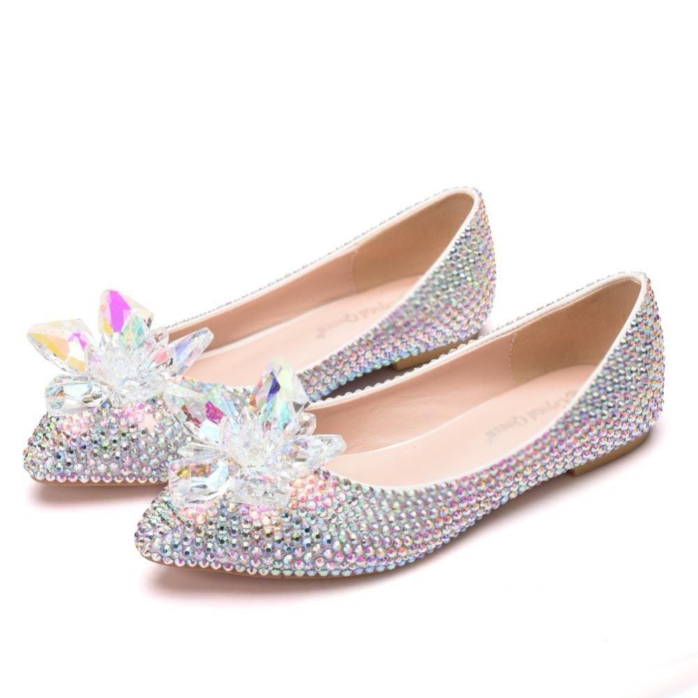 rhinestone ballet flats