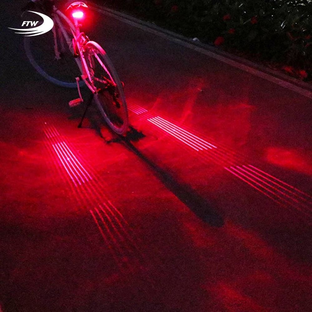 Bike Tail Light Rechargeable Bicycle Laser Rear Lamp Cycling Safety Warning 
