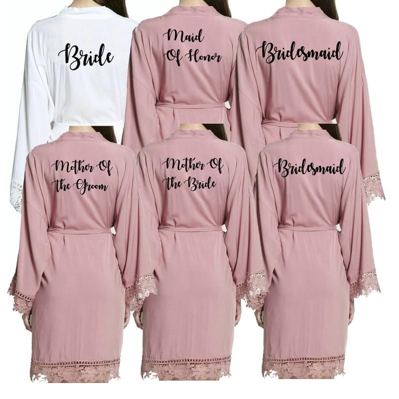 bridal robe cotton