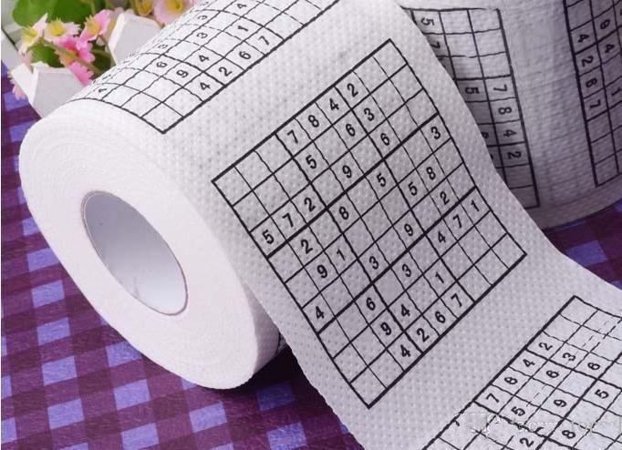 2020 Sale Promotion Sudoku Toilet Paper Roll Funny Game Kill Time 