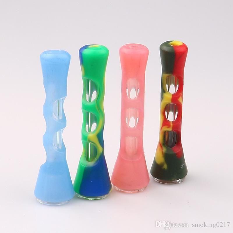 2020 Silicone Glass Pipes For Smoking Color Ultimate Tool Tobacco Pipes