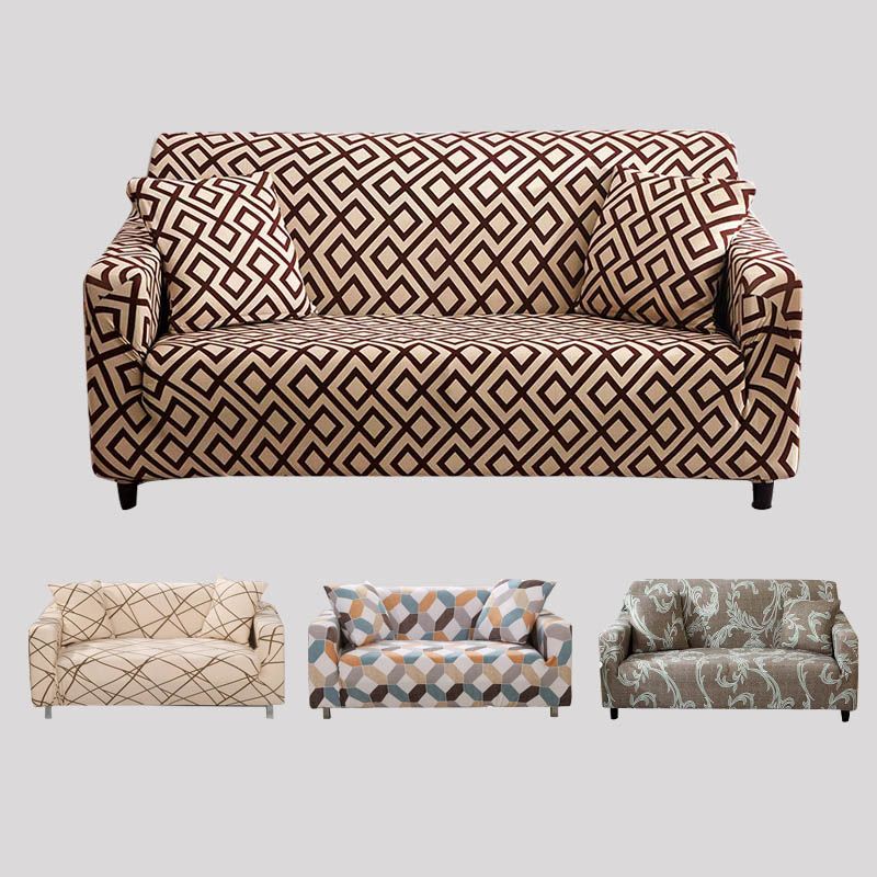 L Shaped Sofa Cover Spandex Slipcover Sofa Set Covers Elastic