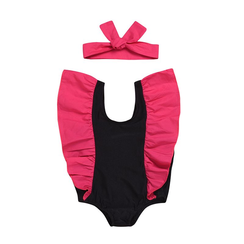 ruffle sleeve bathing suit