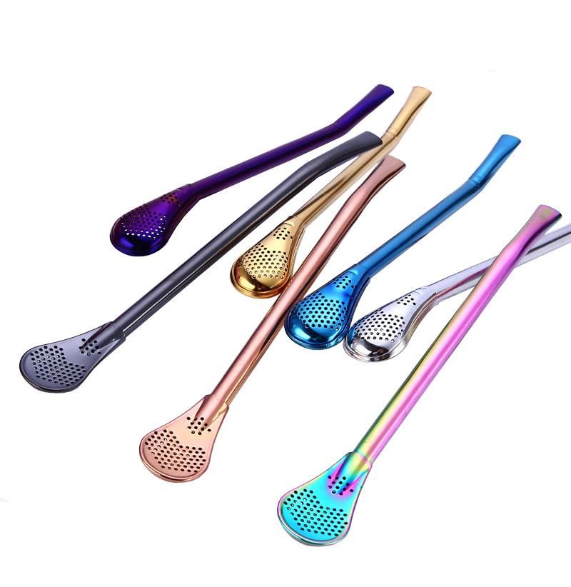 2020 Bombilla Straws Filter Straw 304 Stainless Steel Food Grade Drinking Straw Spoon Tea Filter Yerba Mate Tea Straws Reusable Colorful From Mixsmoking 1 33 Dhgate Com