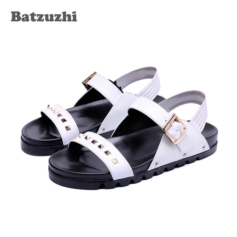 mens leather sandal shoes