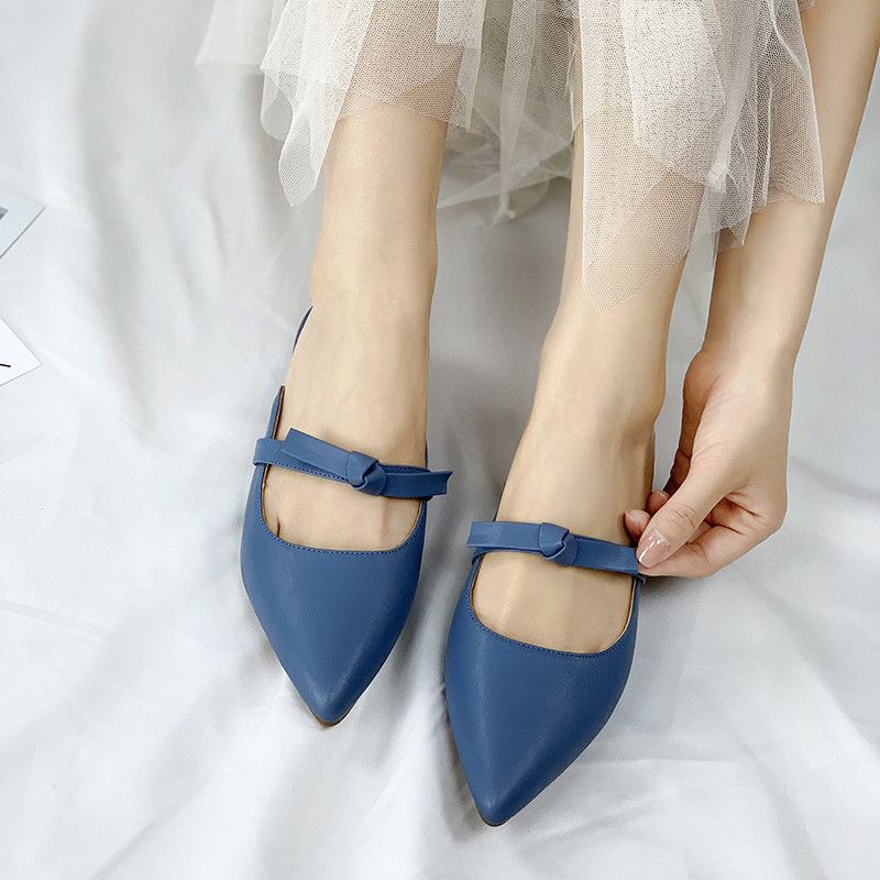 scarpe basse tacco