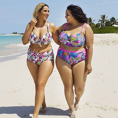 high waisted bikini for larger ladies
