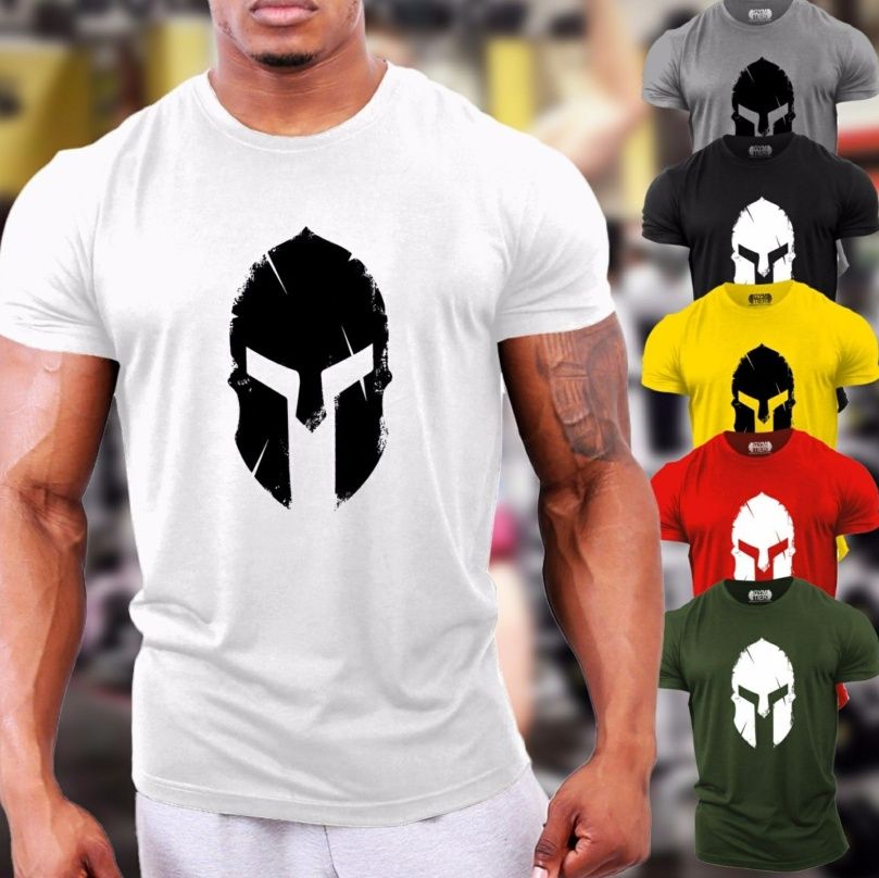 Spartan Helmet Ladies T Shirt Pocket Gym Bodybuilding Fitness Womens Top Tee