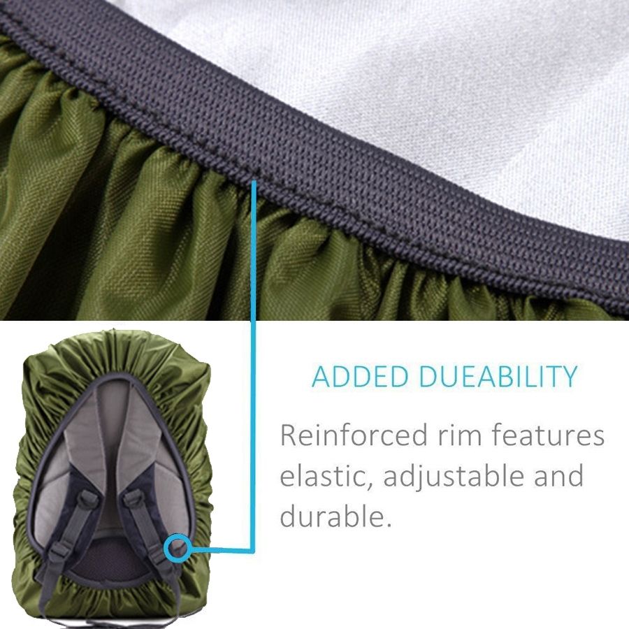 id/éale pour le camping boucle crois/ée antid/érapante avec bandes r/éfl/échissantes 100 /% /étanche Cosowe Housse de pluie pour sac /à dos d/écolier la randonn/ée et les activit/és en ext/&ea