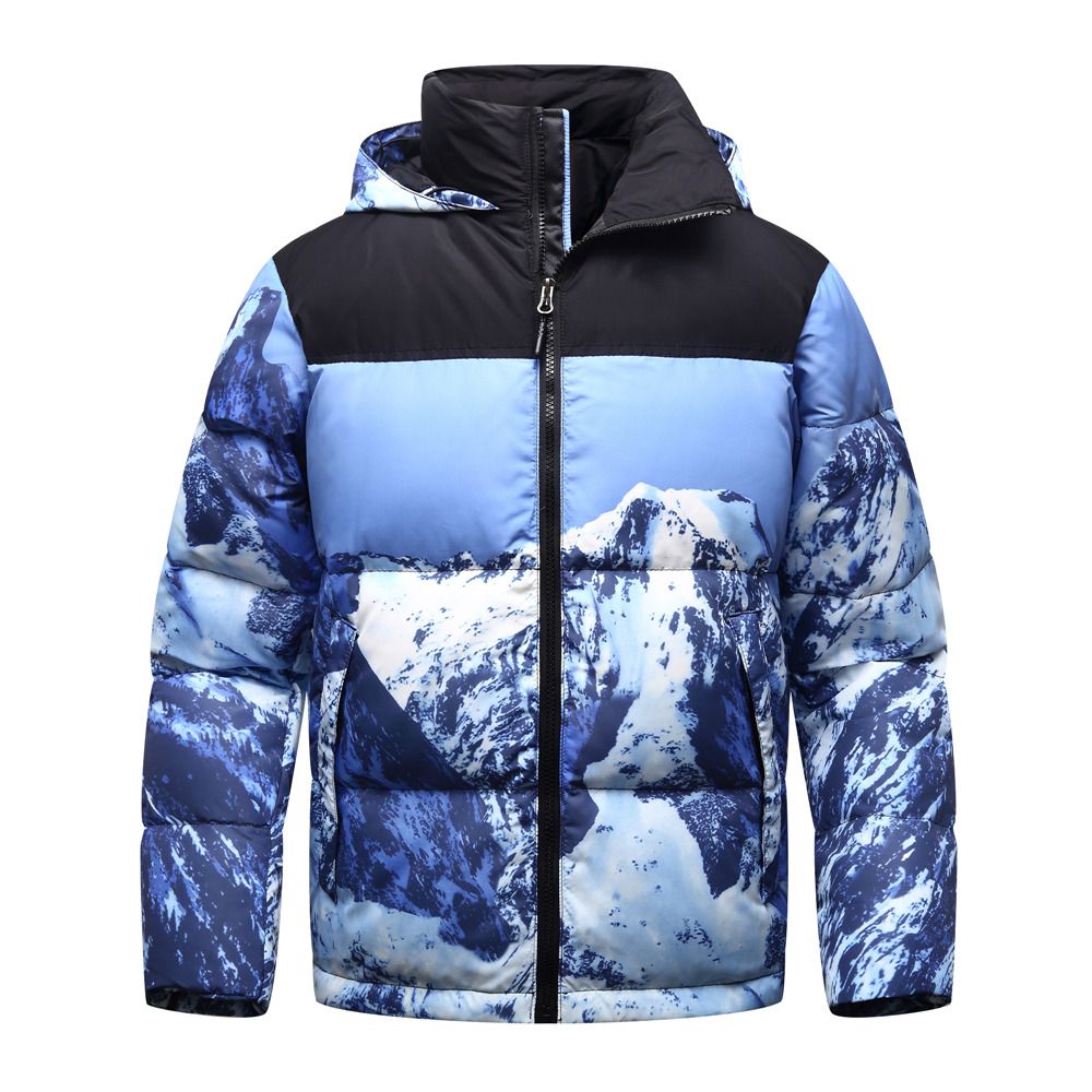 mountain print jacket