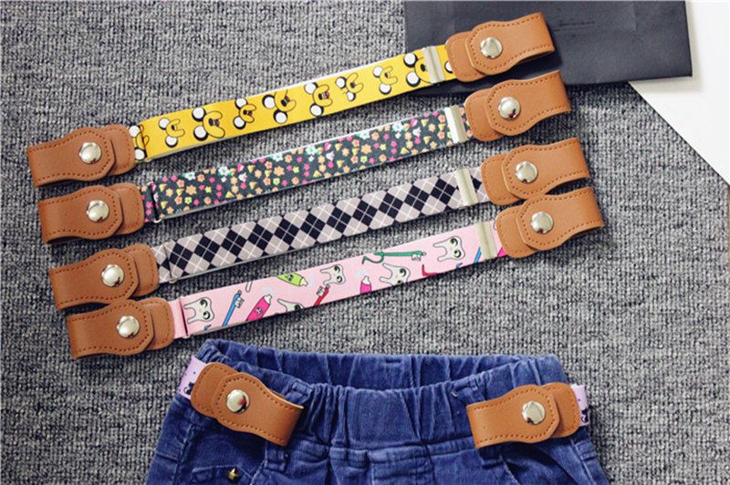 Baby Boy Kids Magnetic Buckle Belt Adjustable Elastic Canvas Children/'s Belts
