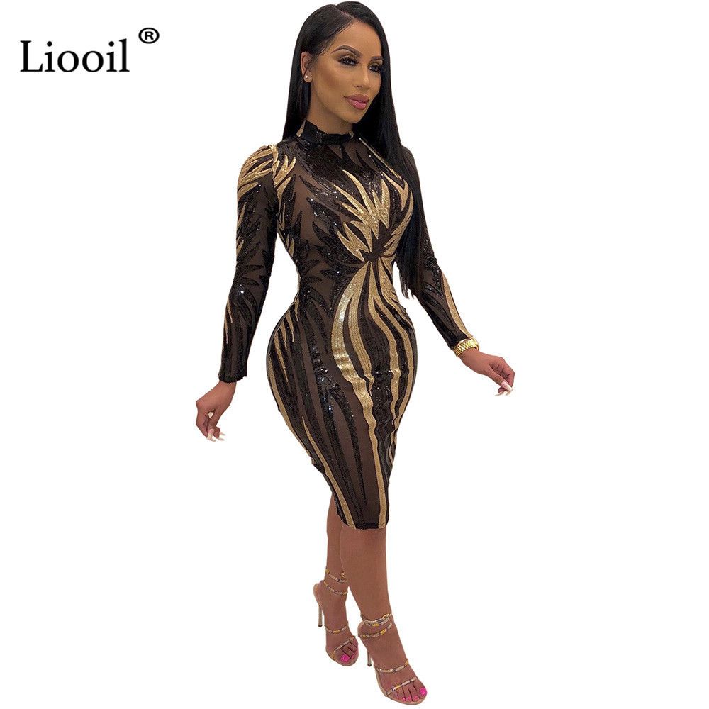 black and gold bodycon dress
