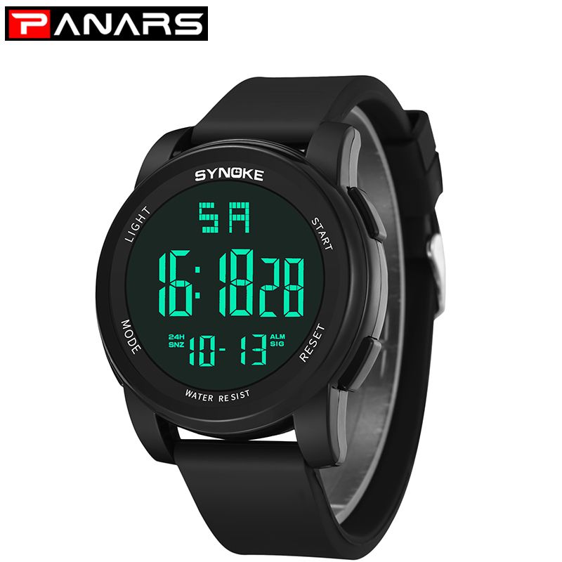 mens large face digital watches