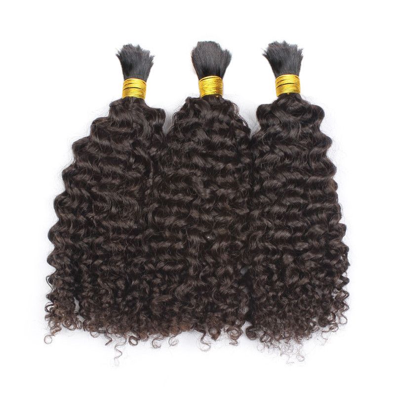 Bulk Human Hair For Braiding Mongolian Afro Kinky Curly ...