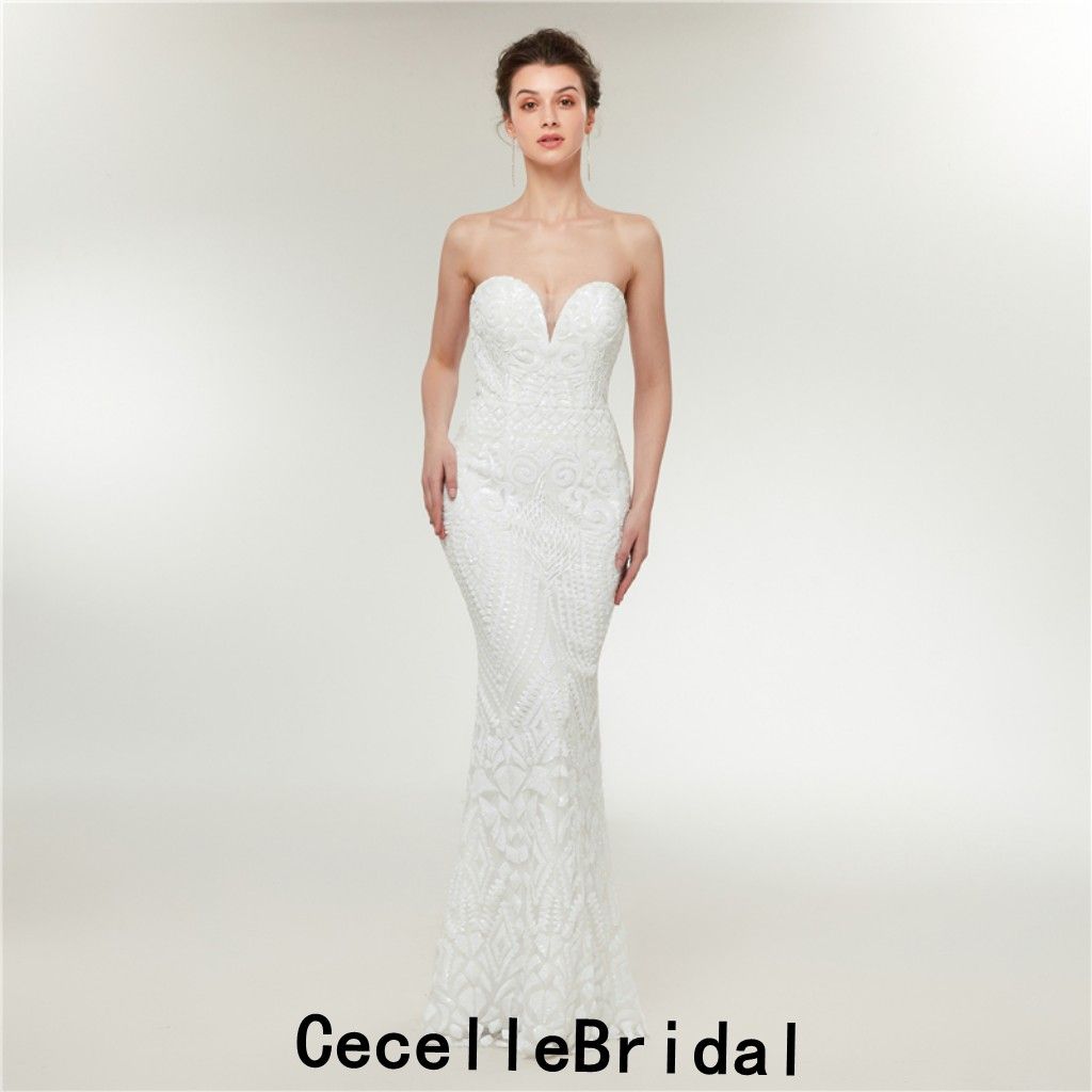 robe brillante longue
