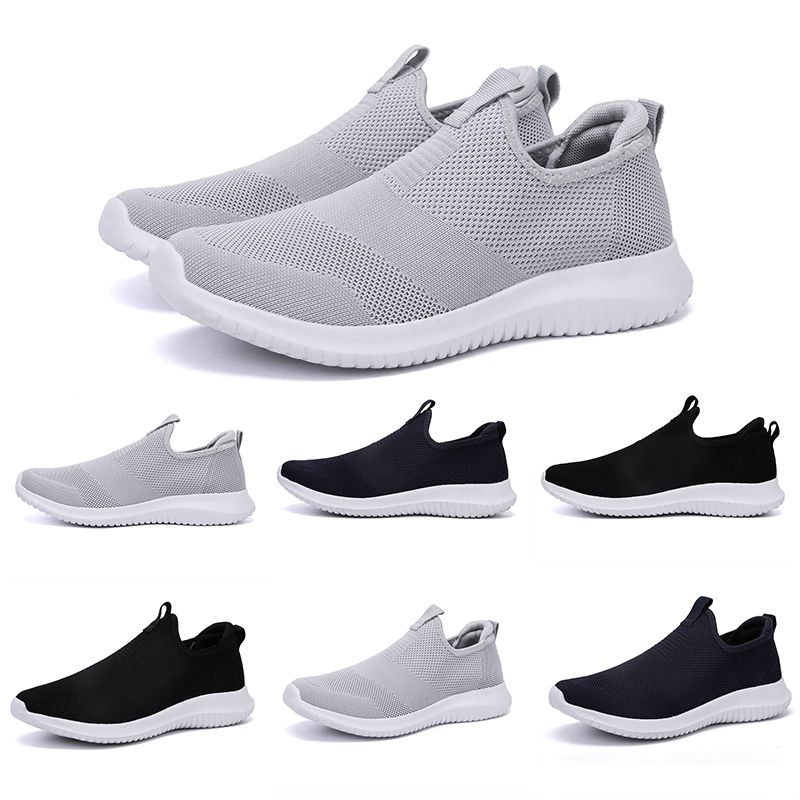 black slip on sports shoes