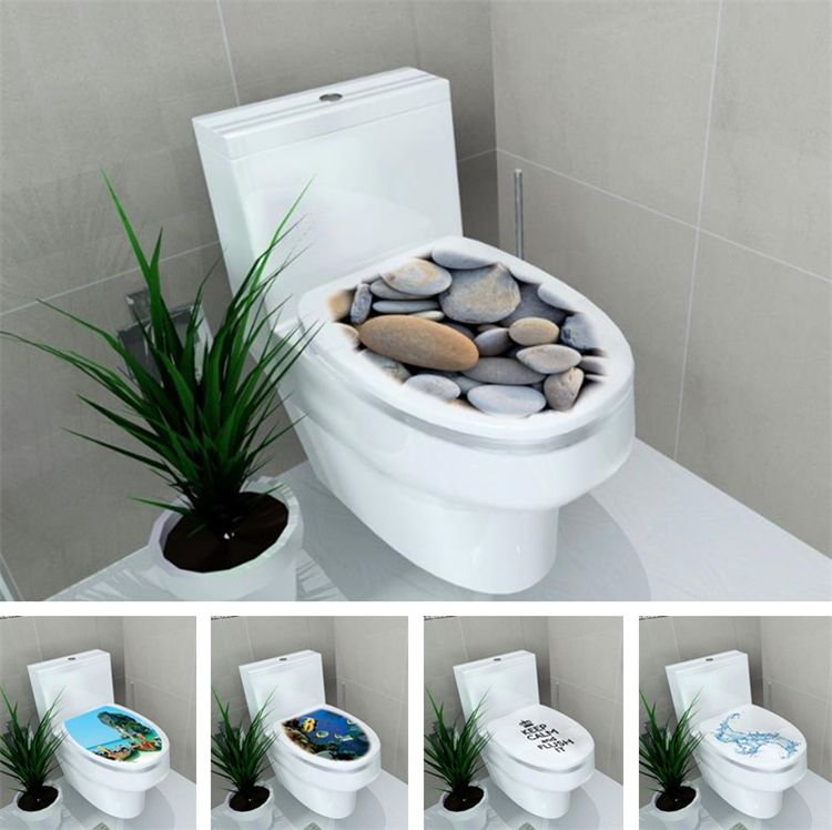 Grosshandel Wasserdichte Toilette Aufkleber Hardcover Toilette