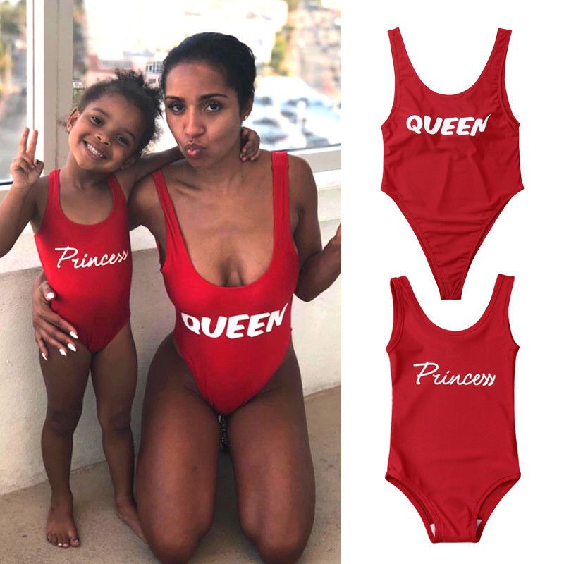 matching one piece bathing suits
