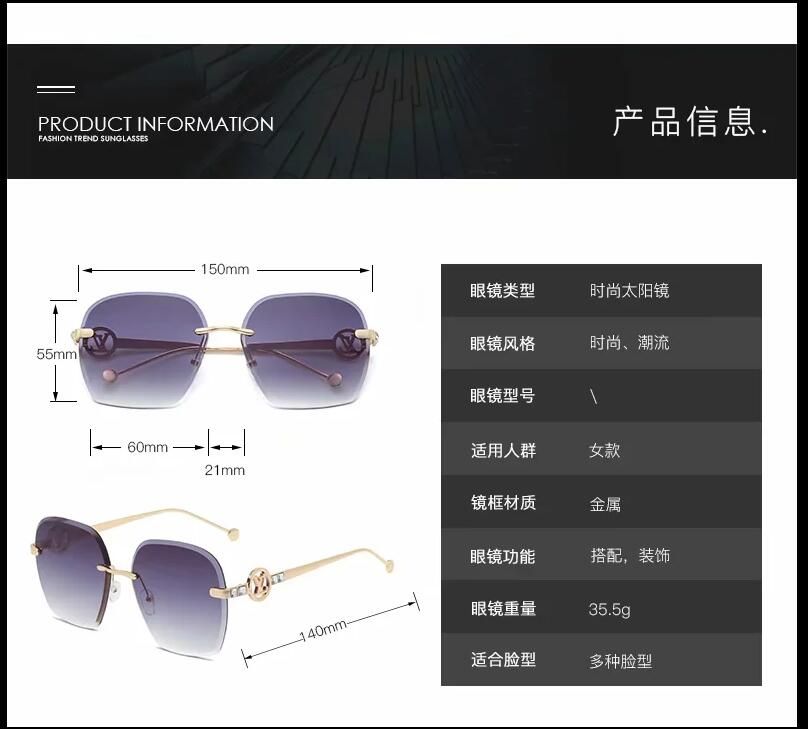 New Sunglasses VintageLOUIS Pilot BandVUITTON UV400  ProtectionLv Mens Womens Men Women Ben Sun Glasses With Original Box  0350 From Cloudlight666, $26.94