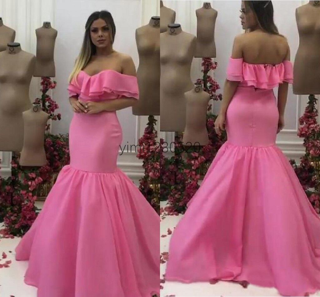 hot pink mermaid dress