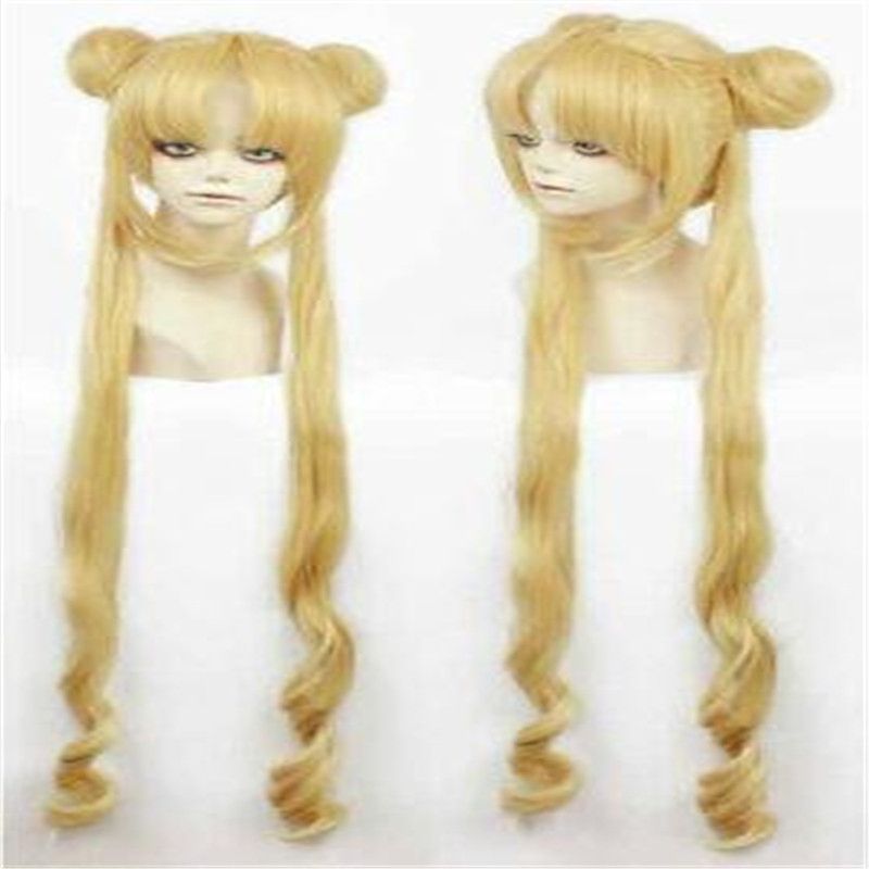 Girl Sailor Princess Serenity wig And Moon Cosplay Costumes Wig AAA+++ 