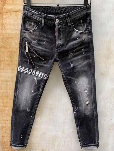 Compra Dsquared2 Dsq D2 Dsquared2 Jeans Para Hombre RIPS RECTORES JEAN JEANS  ITALIA Moda Slim Fit Lavado Motocycle Pantalones De Mezclilla Paneles Hip  HopTasers 11 Estilo Barato | Entrega Rápida Y Calidad 