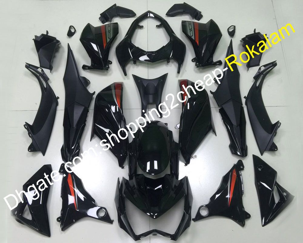 VITCIK A005 Black & Green Fairing Kits Fit for Kawasaki Z800 2013 2014 2015 2016 Plastic ABS Injection Mold Complete Motorcycle Body Aftermarket Bodywork Frame