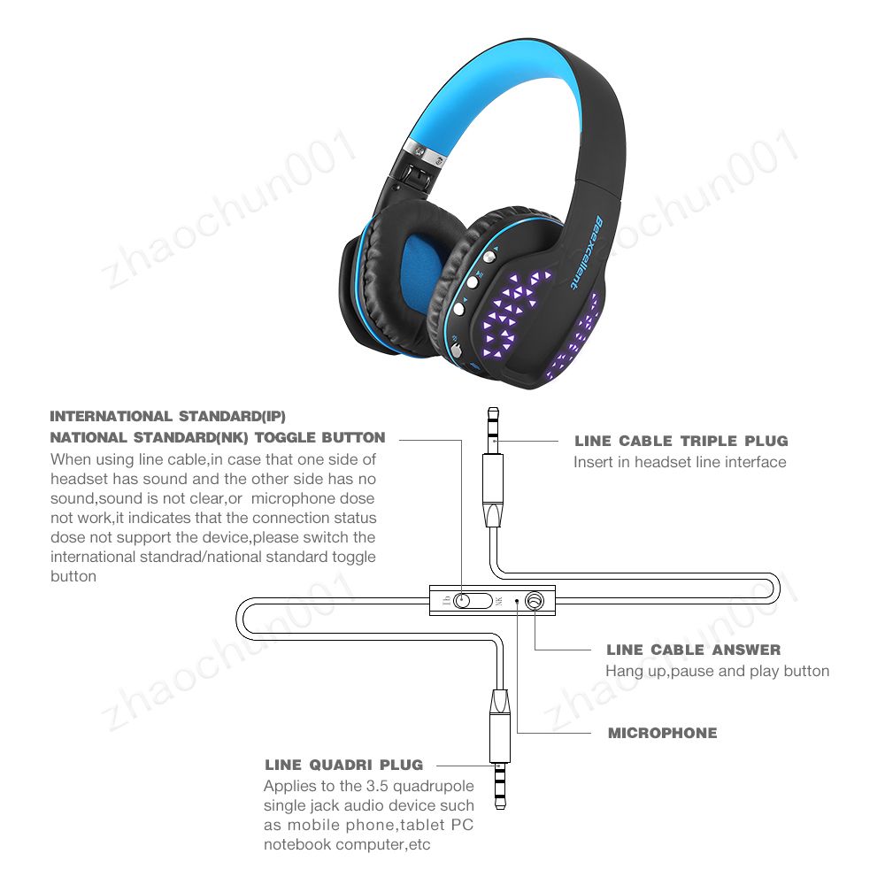 Acquistare Beexcellent Q2 Cuffie Bluetooth Wireless Bluetooth Pieghevole  HIFI Auricolare Stereo Con Microfono LED Vivavoce Chiaro Telefoni PC PS4  Economico | Consegna Veloce E Qualità | DHgate Italy