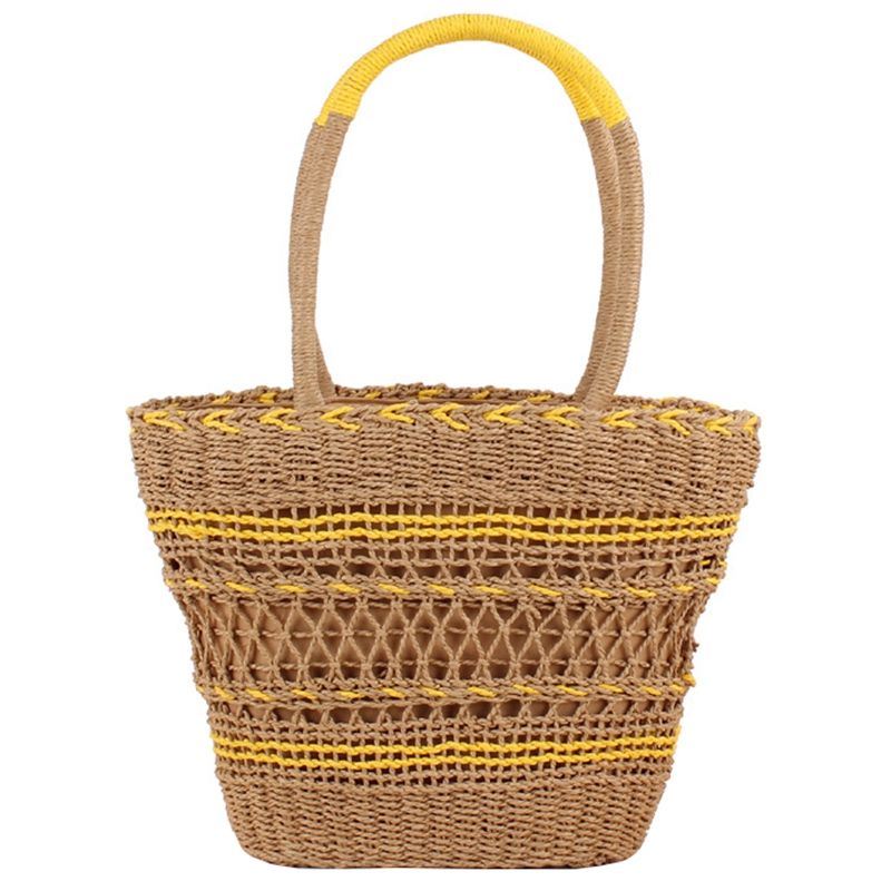wicker beach tote