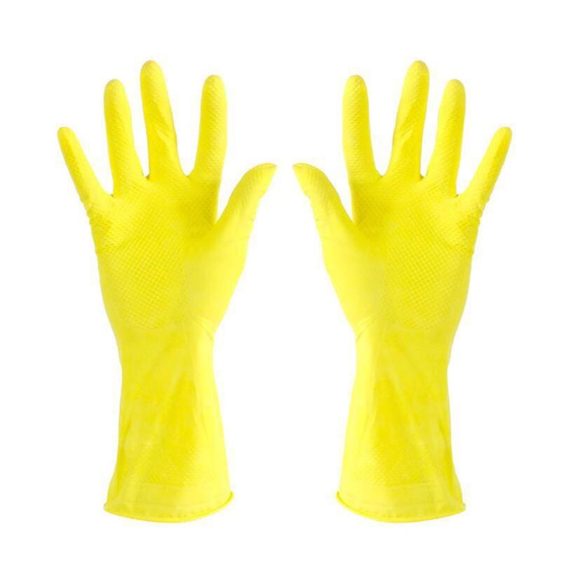 cleaning rubber gloves
