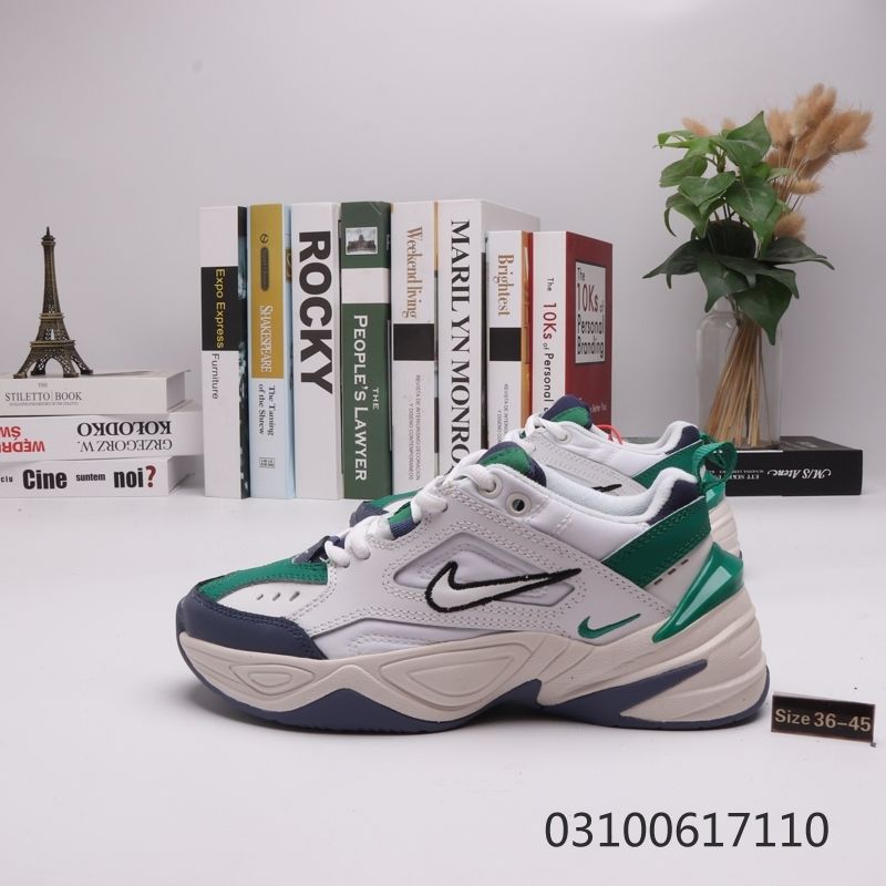 Compra Nike Air Monarch The M2K Tekno Baratos Zapatos De Las Mujeres  Abiertas Modas Blanco Cuero Genuino Diseño Casuales Para Hombre Zapatos De  Empalme es Negro Bajo Top Zapatillas Barato | Entrega