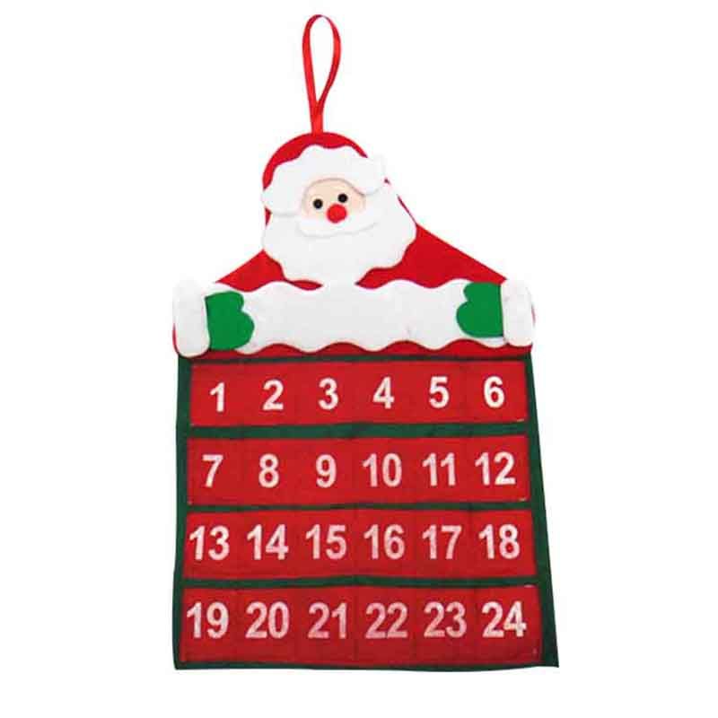 Santa Claus Christmas Advent Calendar Countdown Xmas Decor Non Woven Fabric TUE88 Australia 2020 ...