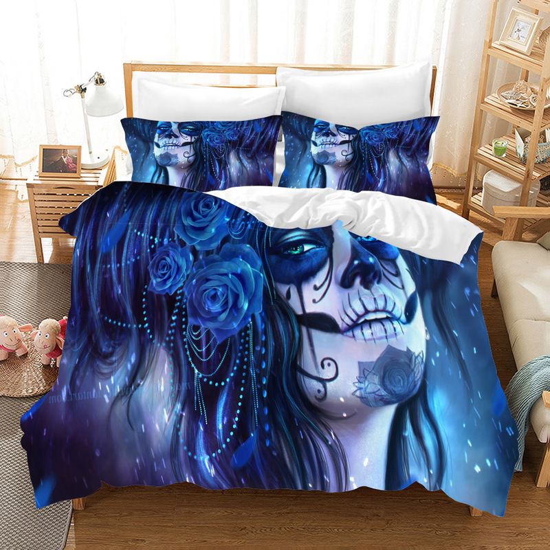 Fanaijia 3d Sugar Skull Duvet Cover Set Comforter Bedding Set King Size Pillowcase Bed Home Textiles Full Size Bed Boys Bedding Sets Nursery Bedding Sets From Hibooth 38 06 Dhgate Com