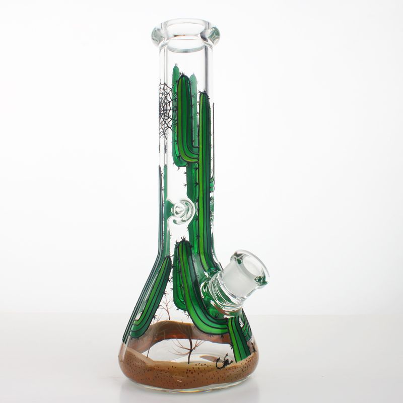 Cactus Logo Glass Bong