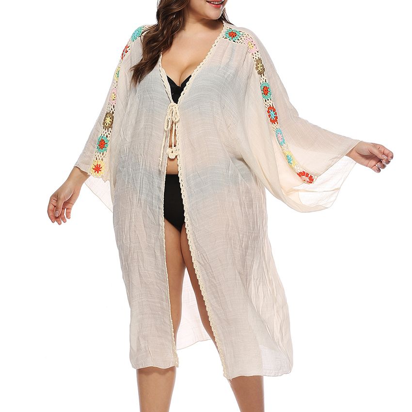 plus size swimwear cover up dress