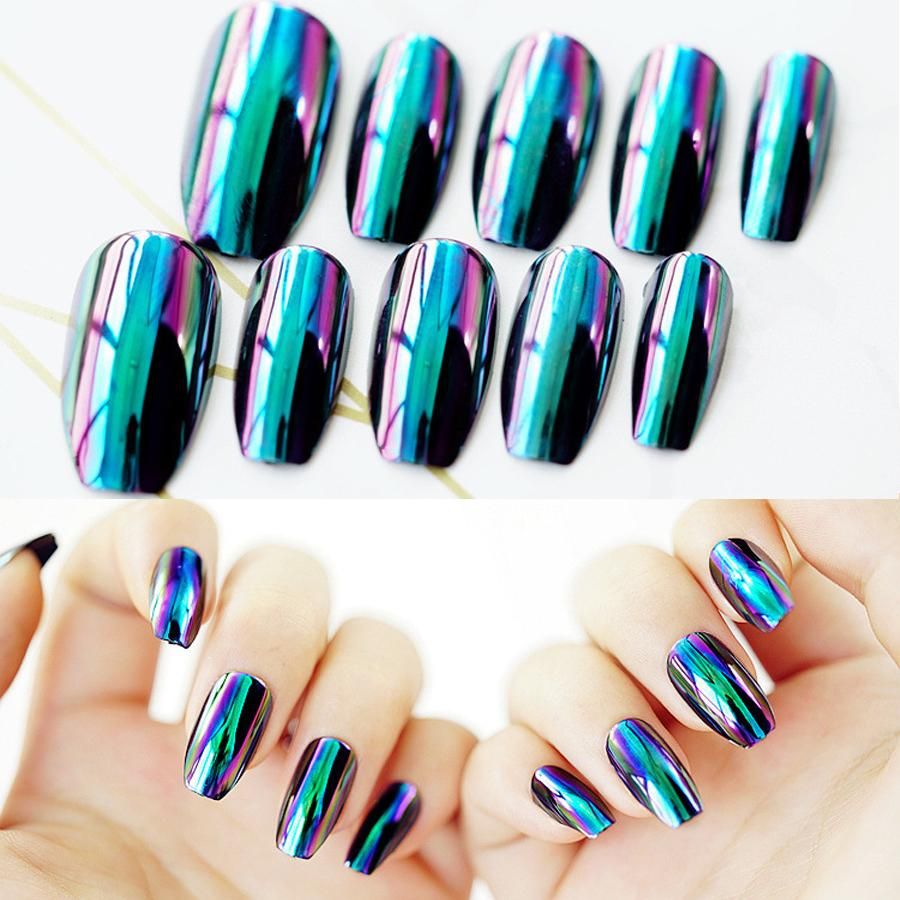 Rainbow Fake Nails Colourable Mirror False Nails For Fashion Lady Pregnant Women Available Wearable Removeable Fake Nail Acrylic Nail Kits Acrylic Nail Tips From Faone24 4 63 Dhgate Com