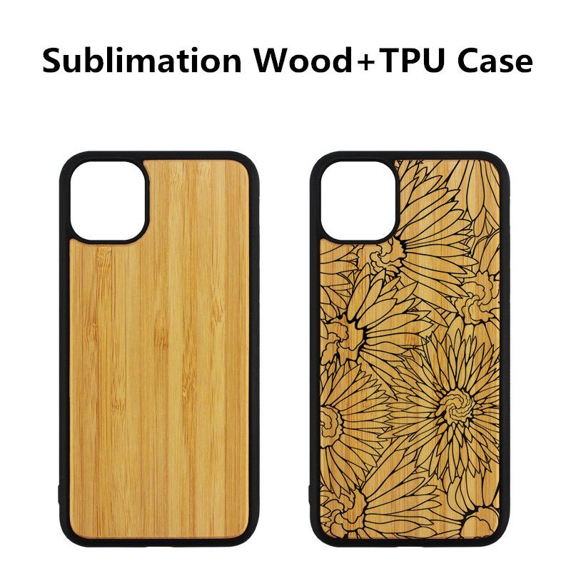 Download Blank Sublimation Wood TPU Case For IPhone 11 Pro Max Heat Transfer Printing Case For IPhone 11 ...
