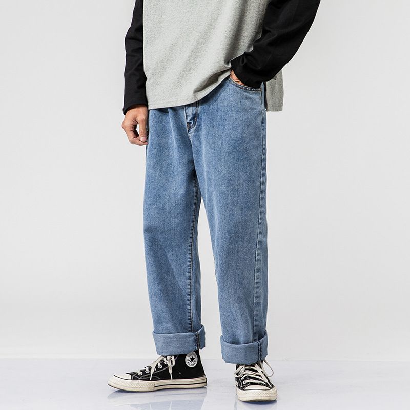 Compre Pantalones Vaqueros De Los Hombres Moda Vintage Moda Suelta  Pantalones De Pierna Ancha Masculina Japón Corea Streetwear Hip Hop Denim  Pant A 34,9 € Del Jiuwocute | Es.Dhgate.Com