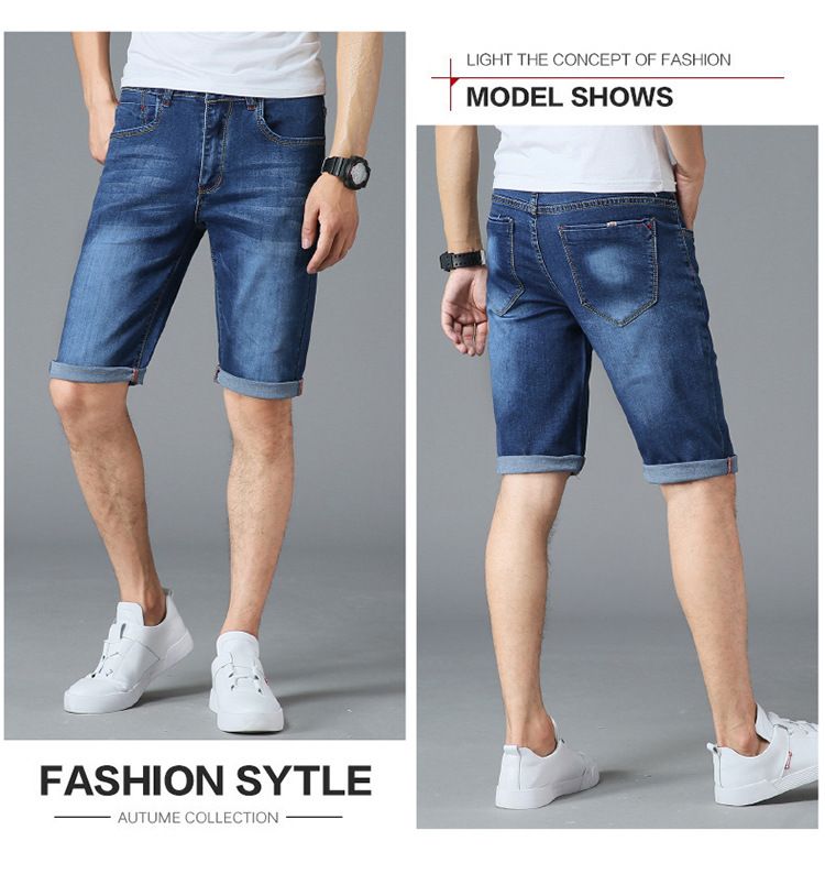 mens designer jean shorts