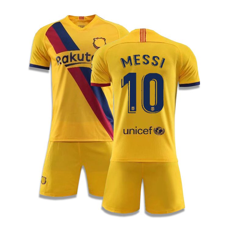 yellow messi jersey