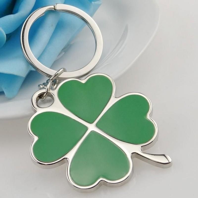 High Quality Green Leaf Keychain Fashion Creative Beautiful Four Leaf Clover Steel Lucky Key Chain Jewelry Keyring Key Chains Key Chain From Etojewelry 0 Dhgate Com