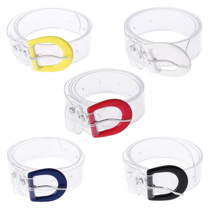 clear plastic belt