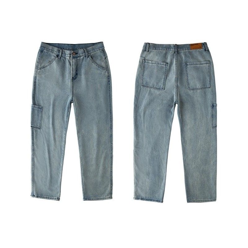Compra Jeans Para Hombre Hombre Joven Casual Suelto Lado Recto Bigets Grandes  Hombres Denim Pantalón Cómodo Masculino Calidad Pantalones Personales  Barato | Entrega Rápida Y Calidad | Es.Dhgate