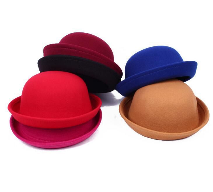 Little Girls Fedora Hat Dome Cap 