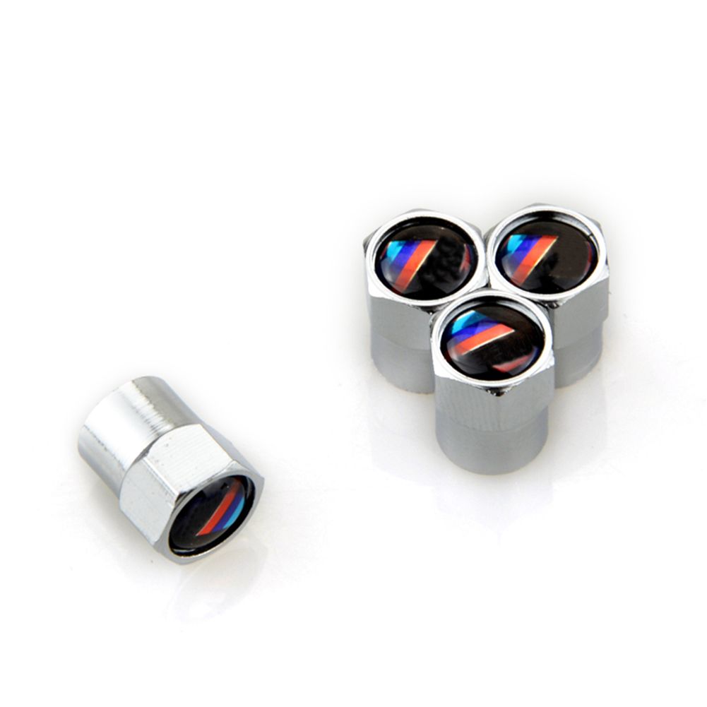 BATH 4 Light Blue Aqua Metal Alloy Wheel Tyre Valve Dust Cap Caps UK Stock