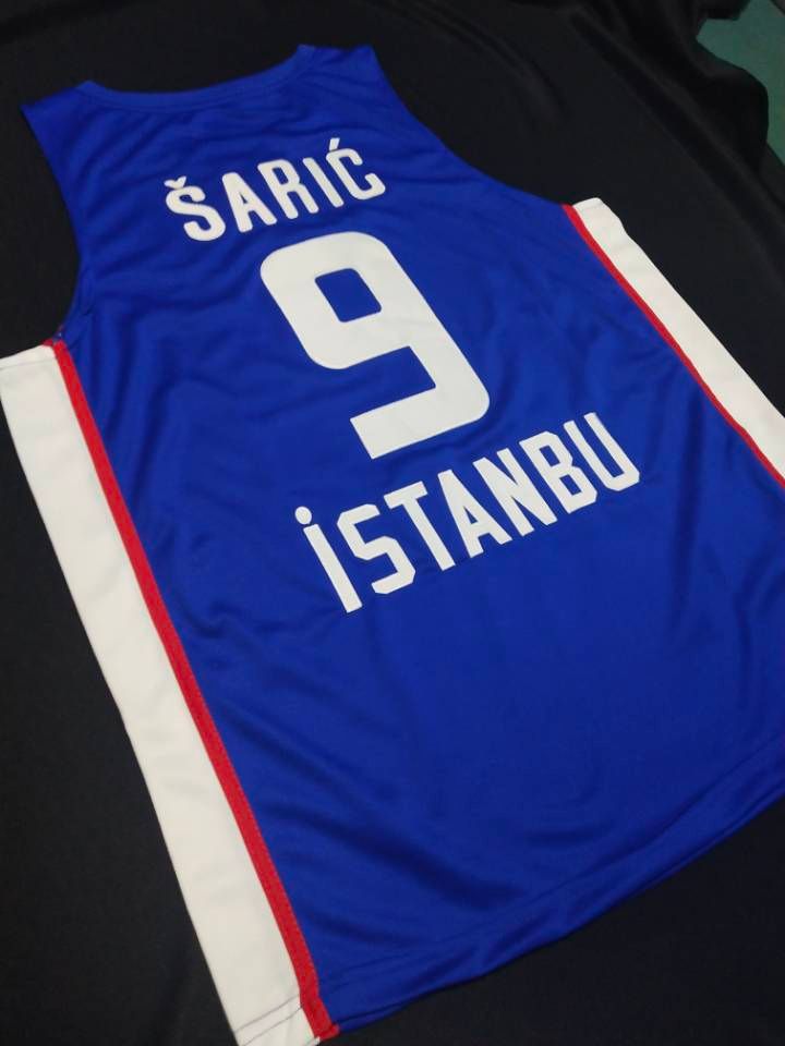 Dario Saric 9 Anadolu Efes Istanbul Blue Basketball Jersey — BORIZ