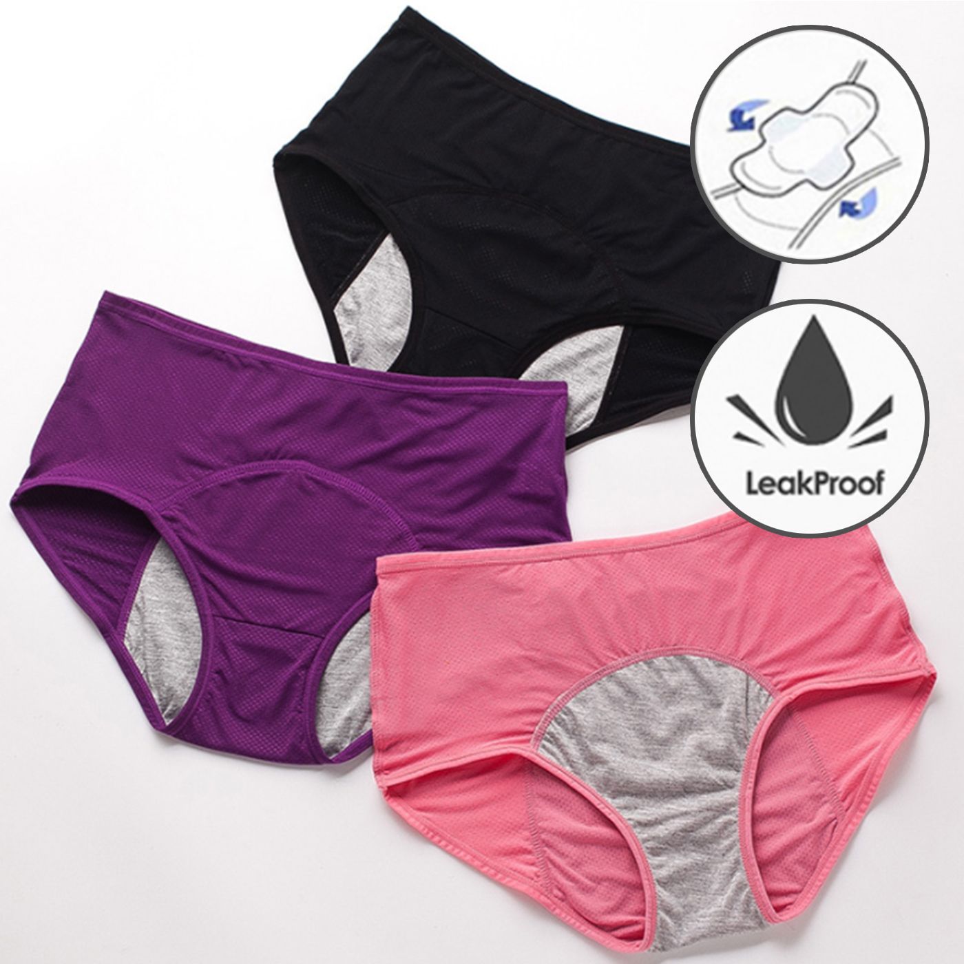 Feminine Hygiene Menstrual Period Panties Leak Proof Women Menstrual